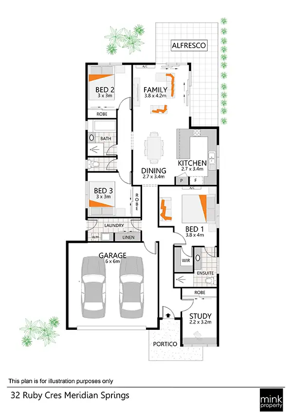 Floorplan of Homely house listing, L32 Ruby Crescent, Meridan Plains QLD 4551