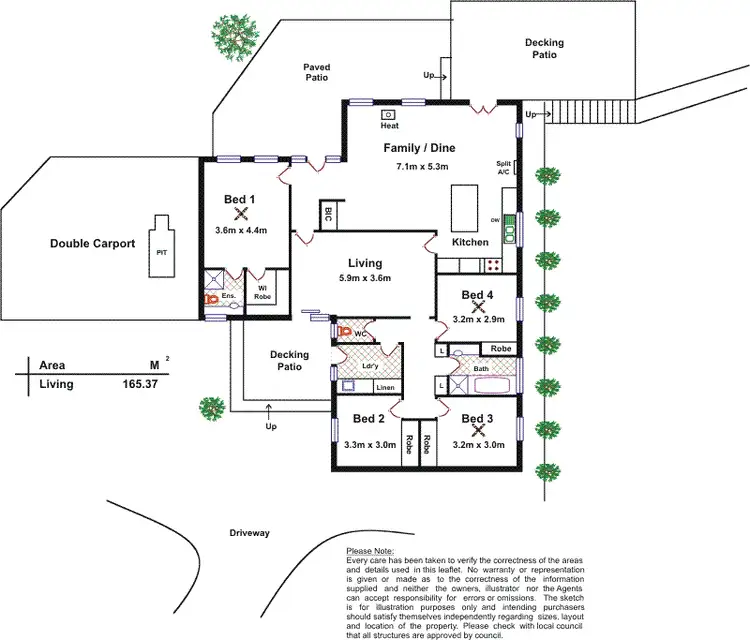 Floorplan of Homely house listing, 4 Hadleigh Rise, Upper Sturt SA 5156