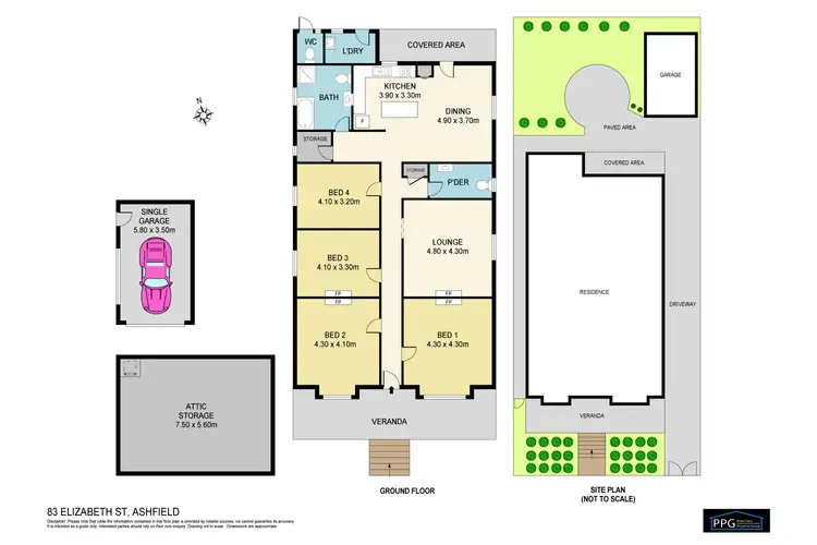 Floorplan of Homely house listing, 83 Elizabeth Street, Ashfield NSW 2131