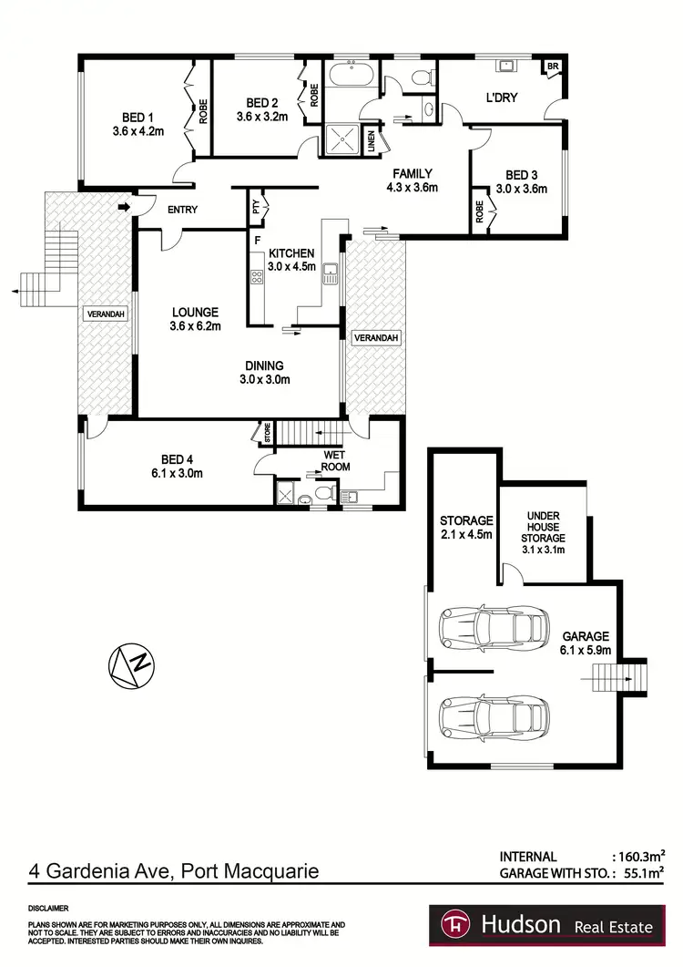 Floorplan of Homely house listing, 4 Gardenia Avenue, Port Macquarie NSW 2444