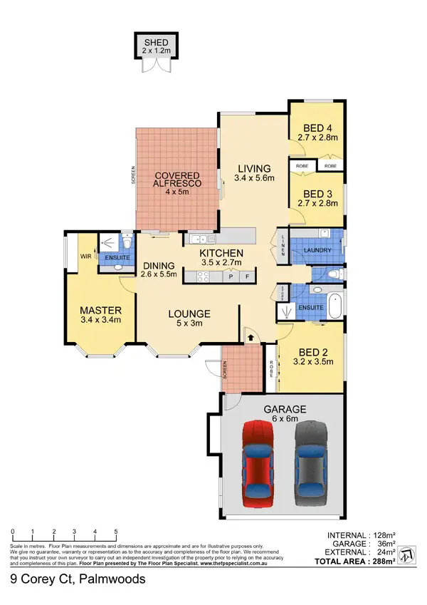 Floorplan of Homely house listing, 9 Corey Court, Palmwoods QLD 4555