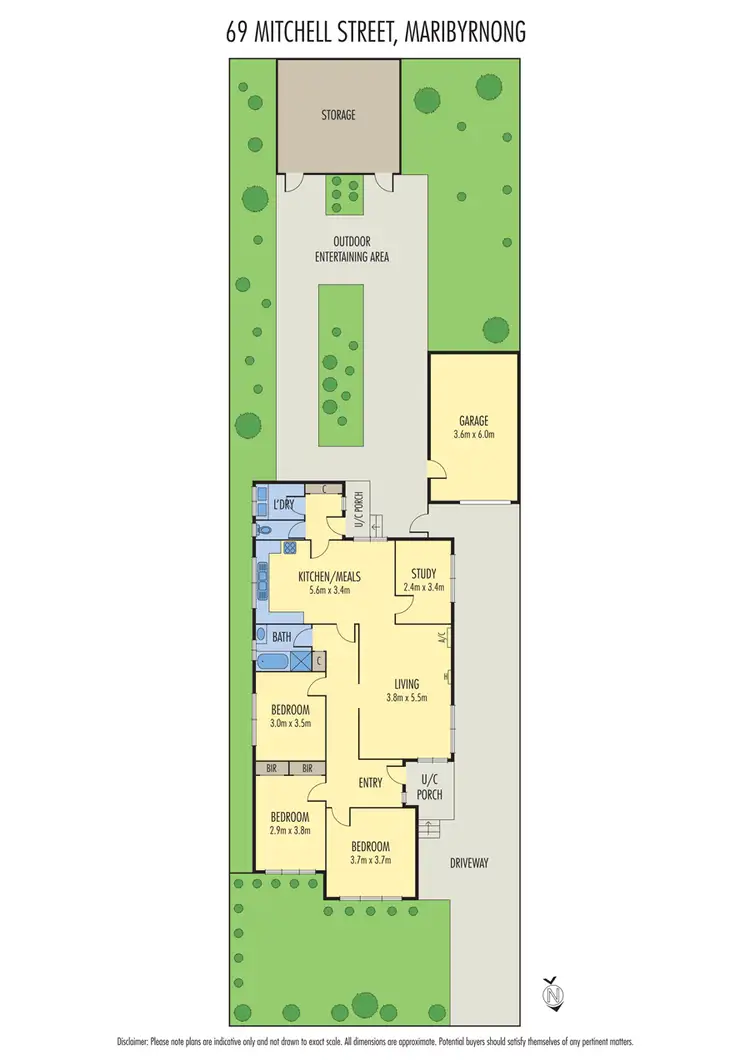 Floorplan of Homely house listing, 69 Mitchell Street, Maribyrnong VIC 3032