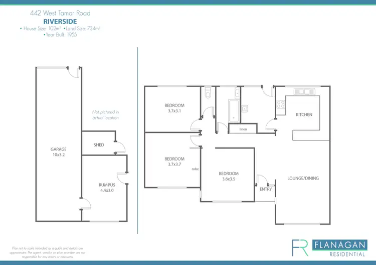 Floorplan of Homely house listing, 442 West Tamar Rd, Riverside TAS 7250