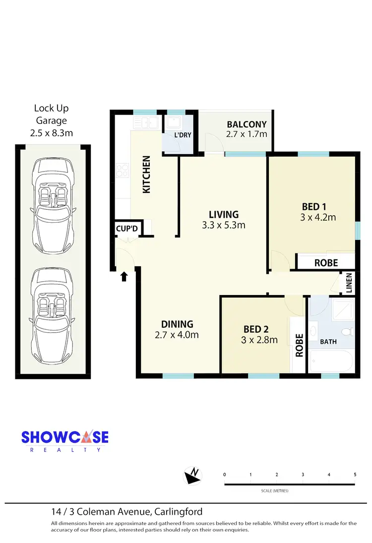 Floorplan of Homely unit listing, 14/3 Coleman Ave, Carlingford NSW 2118