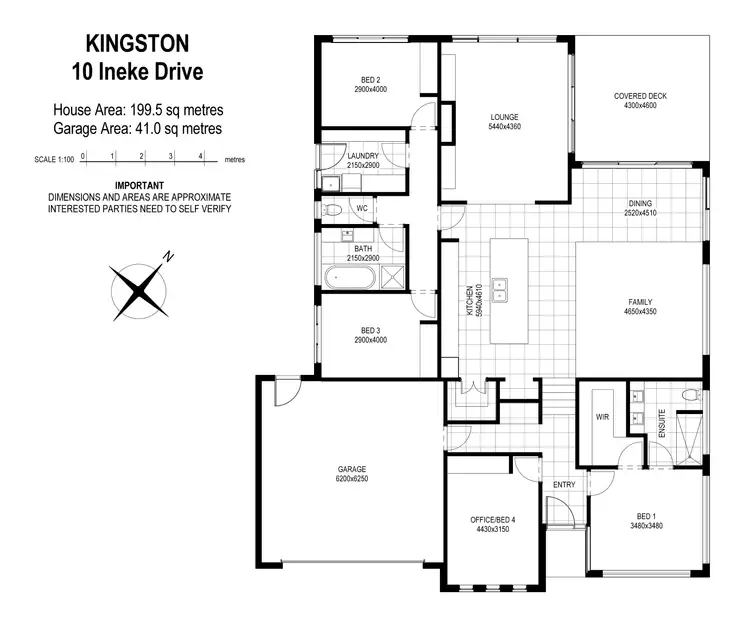 Floorplan of Homely house listing, 10 Ineke Drive, Kingston TAS 7050