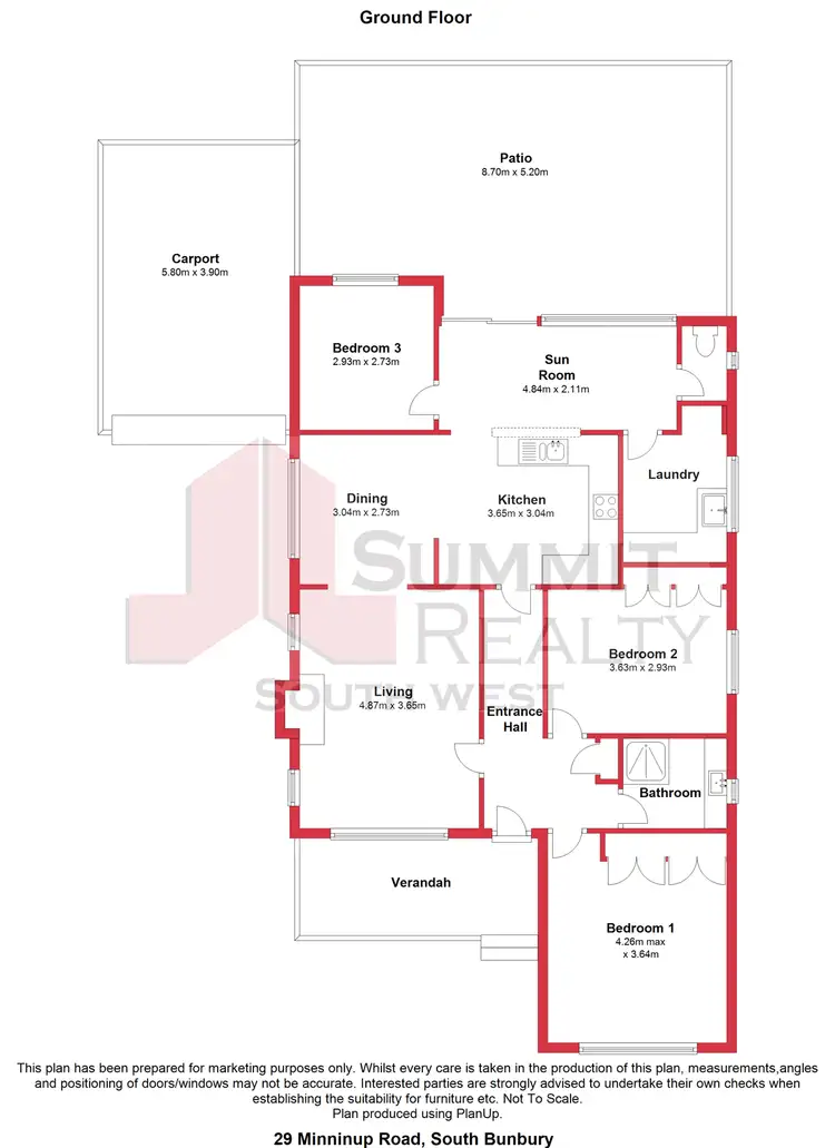 Floorplan of Homely house listing, 29 Minninup Road, South Bunbury WA 6230
