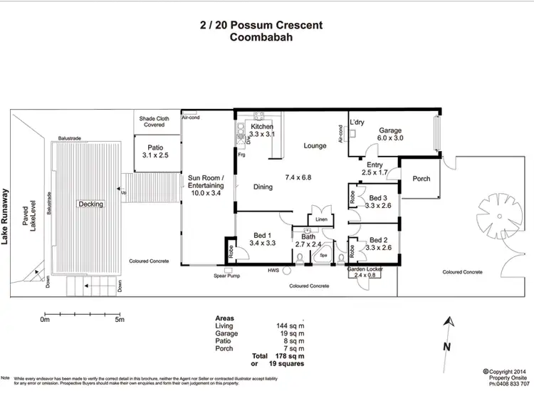 Floorplan of Homely semi-detached listing, 2/20 Possum Court, Coombabah QLD 4216