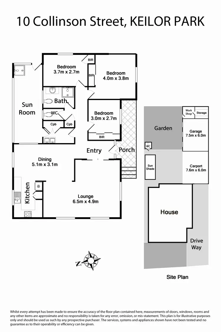 Floorplan of Homely house listing, 10 Collinson Street, Keilor Park VIC 3042