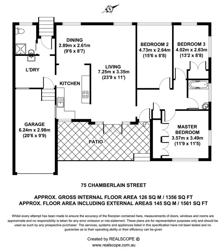 Floorplan of Homely house listing, 75 Chamberlain Street, Tarragindi QLD 4121