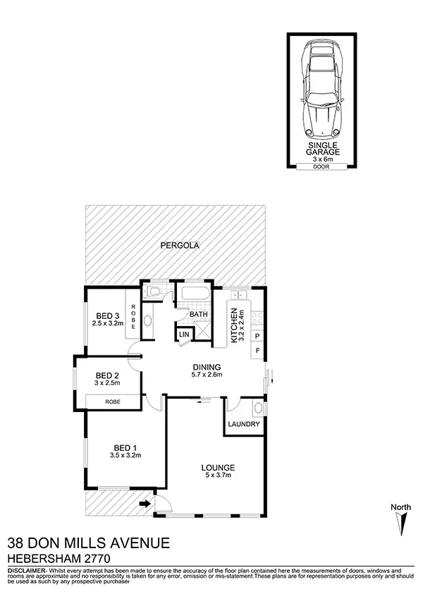 Floorplan of Homely house listing, 38 Don Mills Avenue, Hebersham NSW 2770