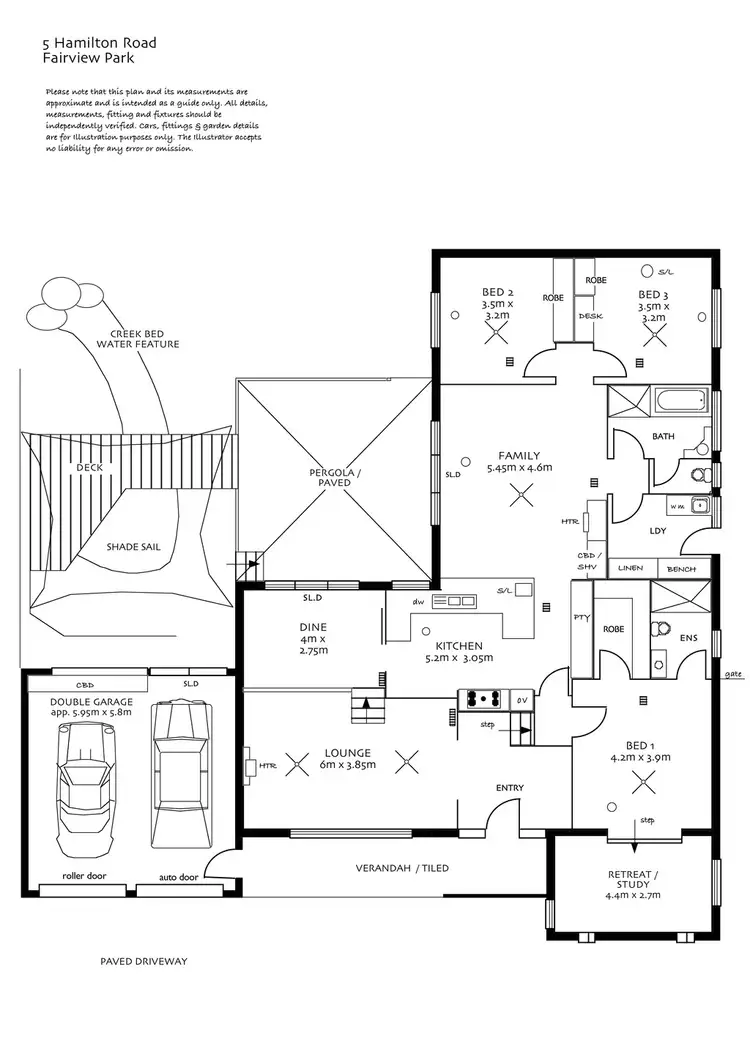 Floorplan of Homely house listing, 5 Hamilton Road, Fairview Park SA 5126