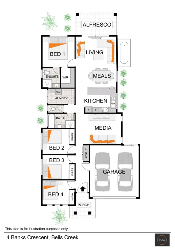 Floorplan of Homely house listing, 4 Banks Crescent, Caloundra West QLD 4551