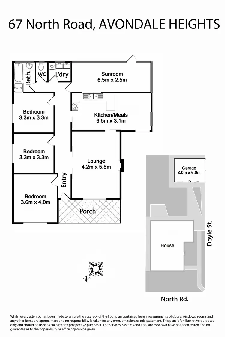 Floorplan of Homely house listing, 67 North Road, Avondale Heights VIC 3034