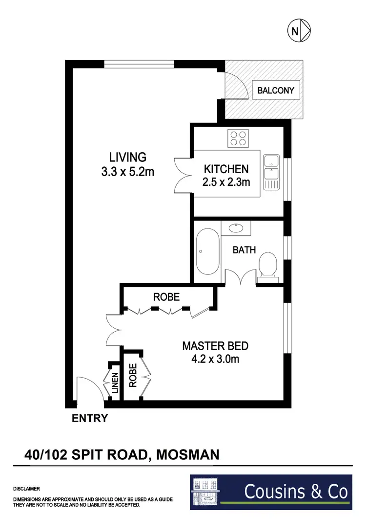 Floorplan of Homely unit listing, 40/102 Spit Road, Mosman NSW 2088