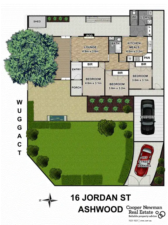 Floorplan of Homely house listing, 16 Jordan Street, Ashwood VIC 3147
