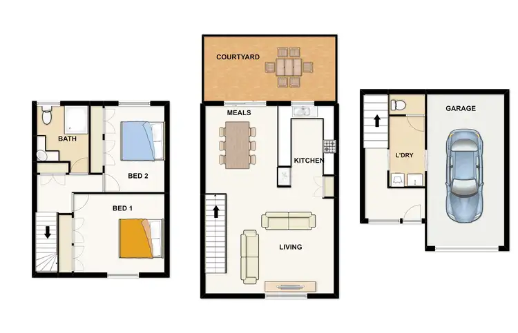 Floorplan of Homely townhouse listing, 5/398 Chatswood Rd, Shailer Park QLD 4128