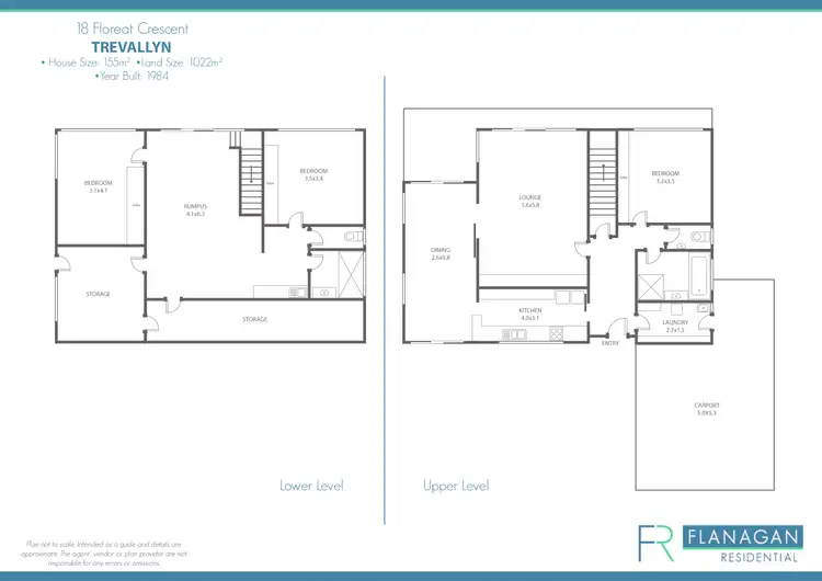 Floorplan of Homely house listing, 18 Floreat Cres, Trevallyn TAS 7250