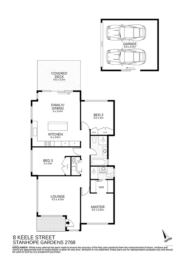 Floorplan of Homely house listing, 8 Keele Street, Stanhope Gardens NSW 2768