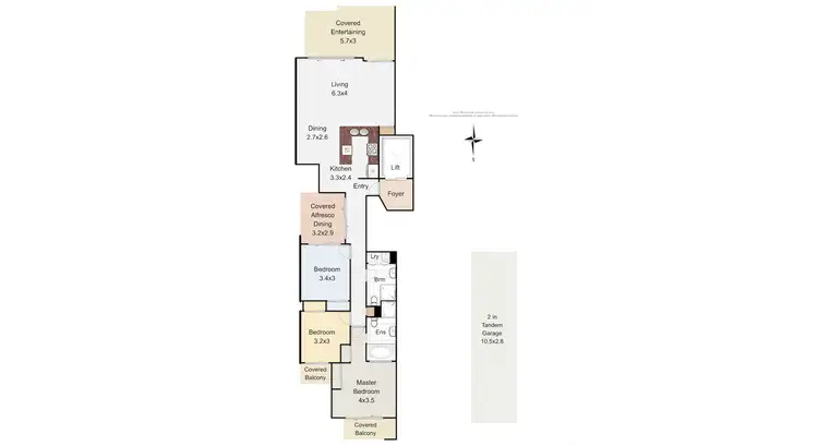 Floorplan of Homely apartment listing, 8/93 Leichhardt St, Spring Hill QLD 4000
