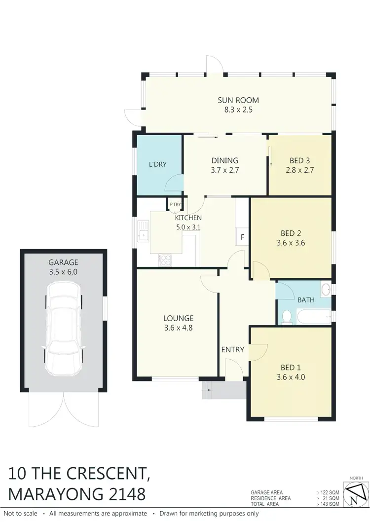 Floorplan of Homely house listing, 10 The Crescent, Marayong NSW 2148