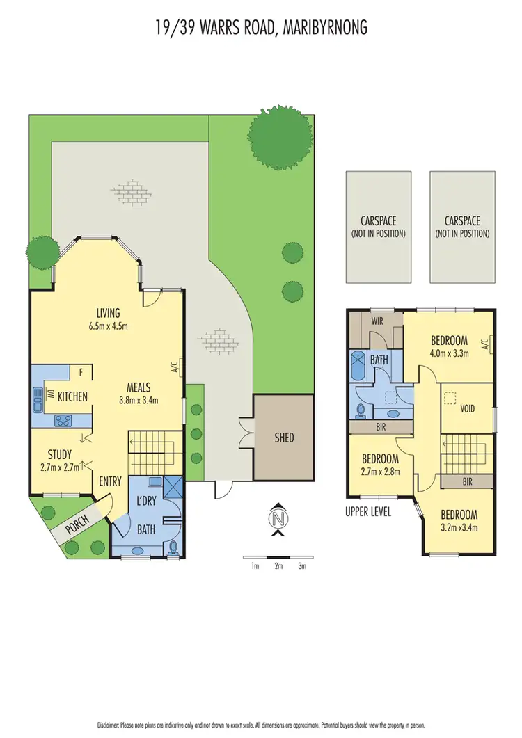 Floorplan of Homely townhouse listing, 19/39 Warrs Road, Maribyrnong VIC 3032
