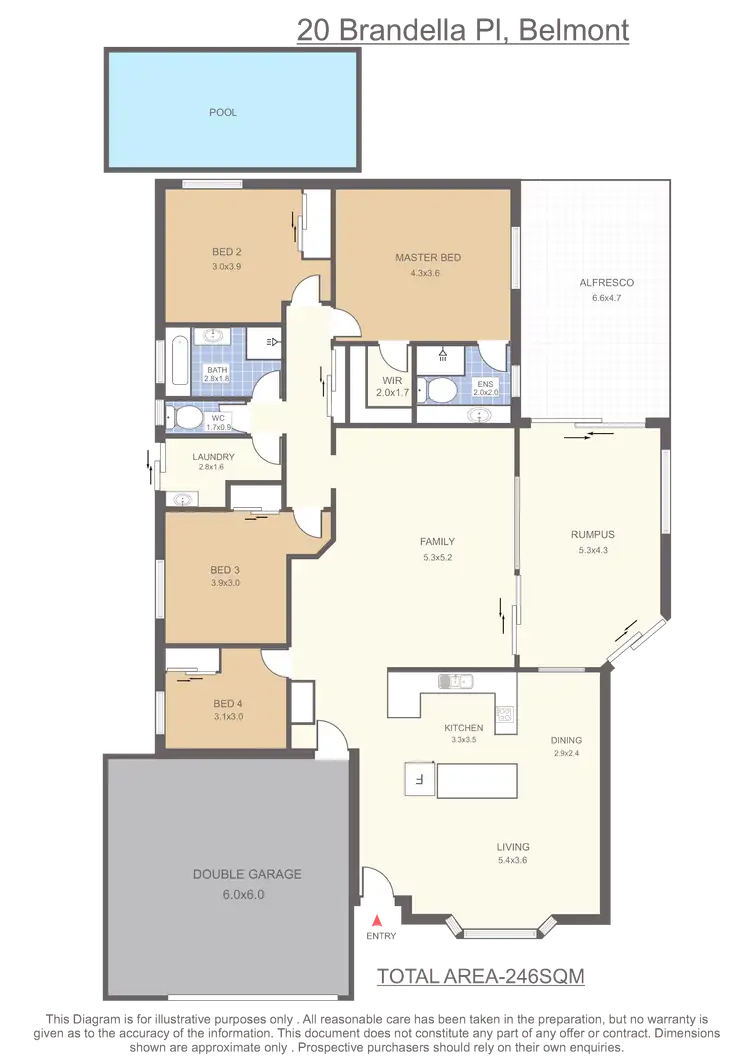 Floorplan of Homely house listing, 20 Brandella Pl, Belmont QLD 4153