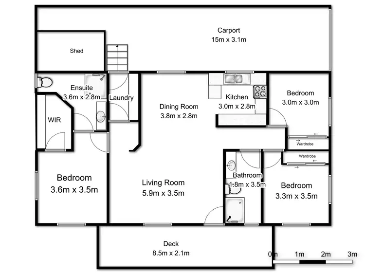 Floorplan of Homely house listing, 33/1 Riverbend Drive, Ballina NSW 2478