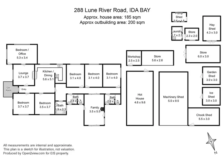 Floorplan of Homely house listing, 288 Lune River Rd, Ida Bay TAS 7109