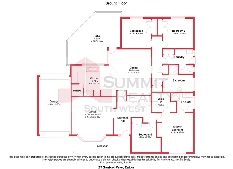Floorplan of Homely house listing, 23 Sanford Way, Eaton WA 6232