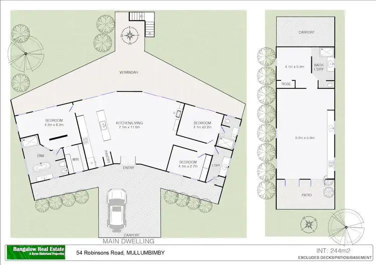 Floorplan of Homely house listing, 54 Robinsons Rd, Wilsons Creek NSW 2482