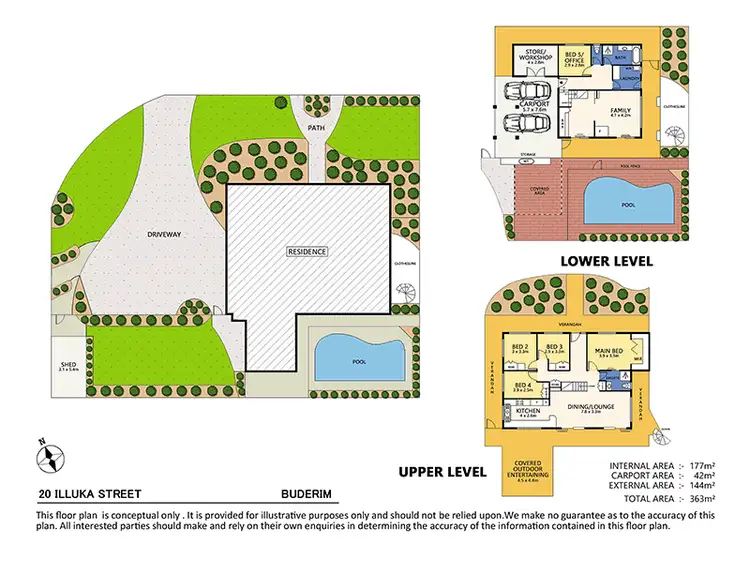 Floorplan of Homely house listing, 20 Illuka Street, Buderim QLD 4556