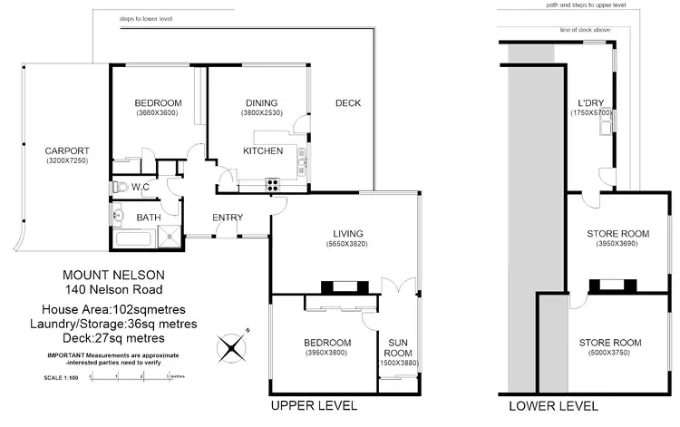 Floorplan of Homely house listing, 140 Nelson Rd, Mount Nelson TAS 7007