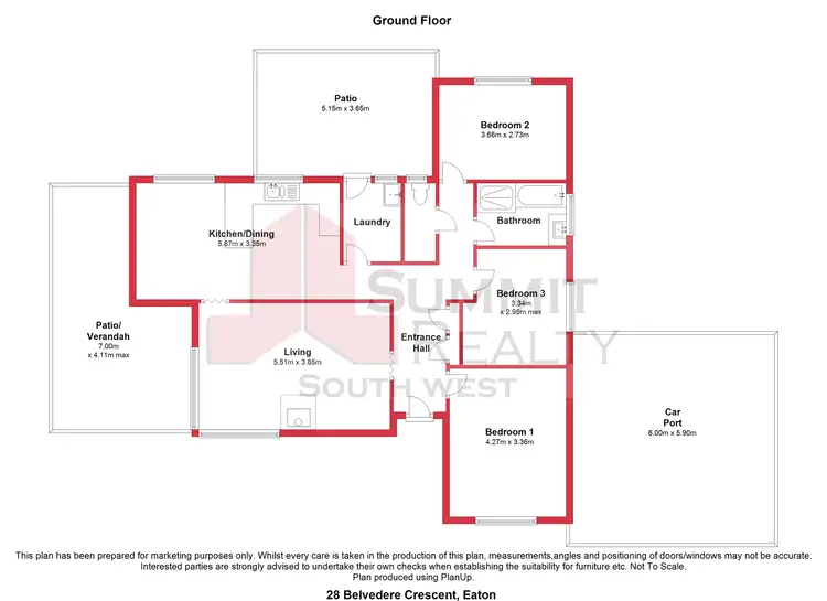 Floorplan of Homely house listing, 28 Belvedere Crescent, Eaton WA 6232