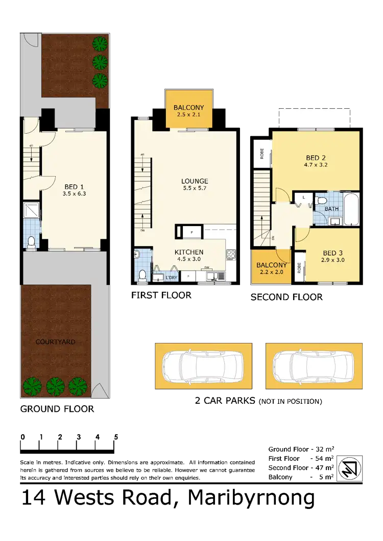 Floorplan of Homely townhouse listing, 14 Wests Road, Maribyrnong VIC 3032