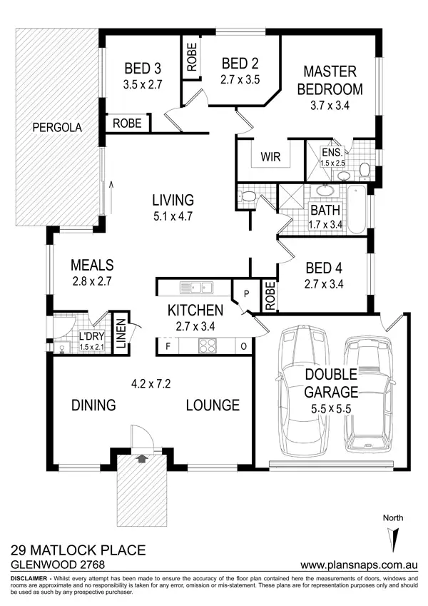 Floorplan of Homely house listing, 29 Matlock Place, Glenwood NSW 2768