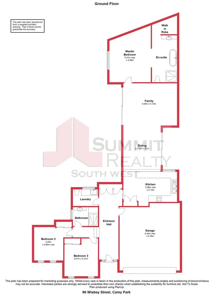 Floorplan of Homely unit listing, 96 Wisbey Street, Carey Park WA 6230