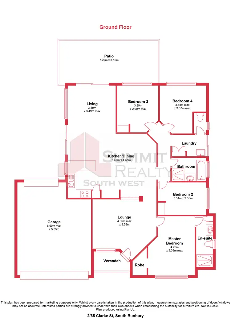 Floorplan of Homely house listing, 2/65 Clarke Street, South Bunbury WA 6230