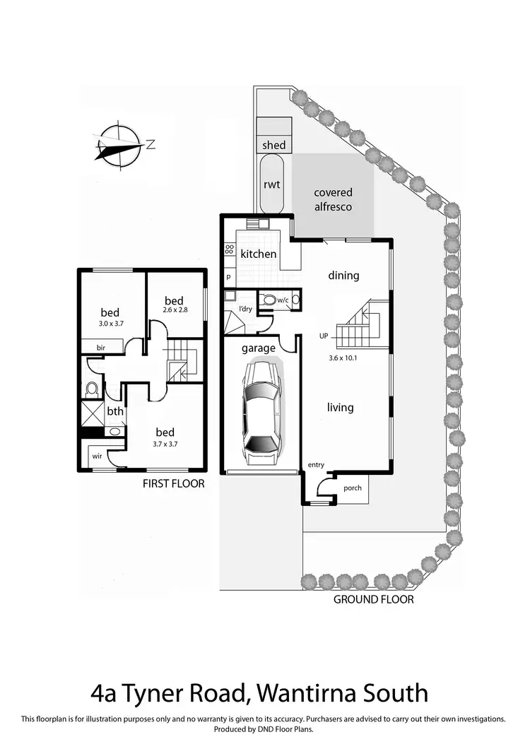 Floorplan of Homely townhouse listing, 4a Tyner Road, Wantirna South VIC 3152