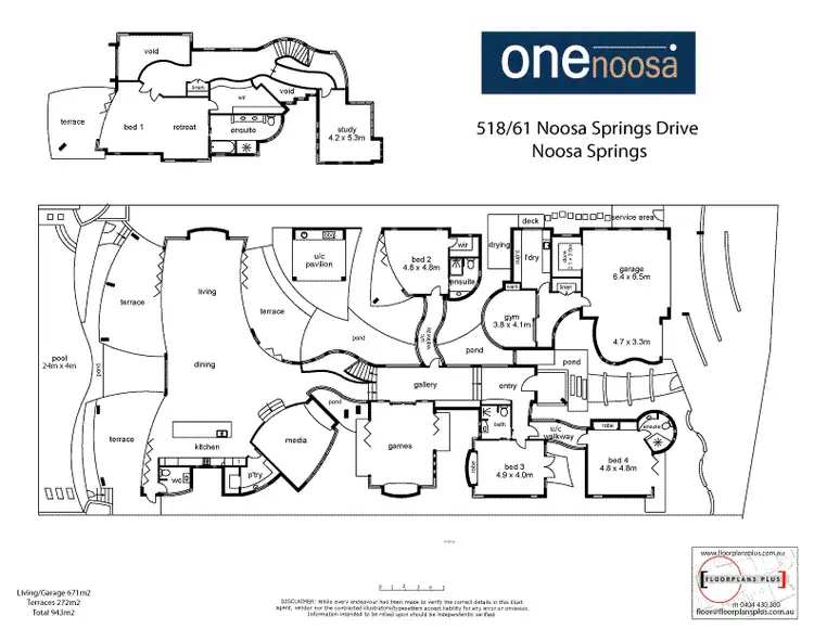 Floorplan of Homely house listing, 518 Noosa Springs Drive, Noosa Springs QLD 4567