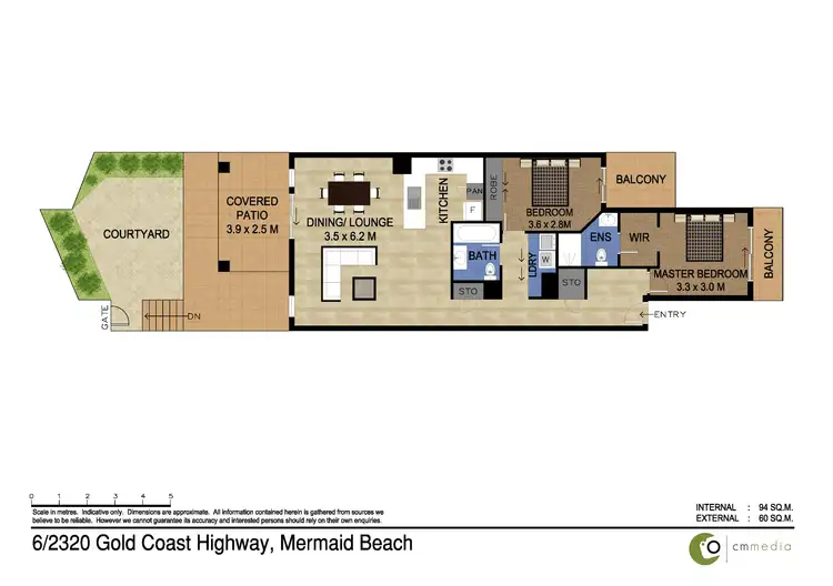 Floorplan of Homely unit listing, 6/2320 Gold Coast Highway, Mermaid Beach QLD 4218