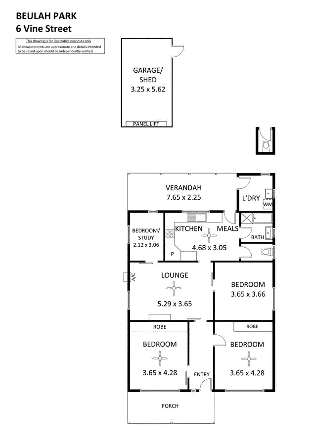 Floorplan of Homely house listing, 6 Vine Street, Beulah Park SA 5067