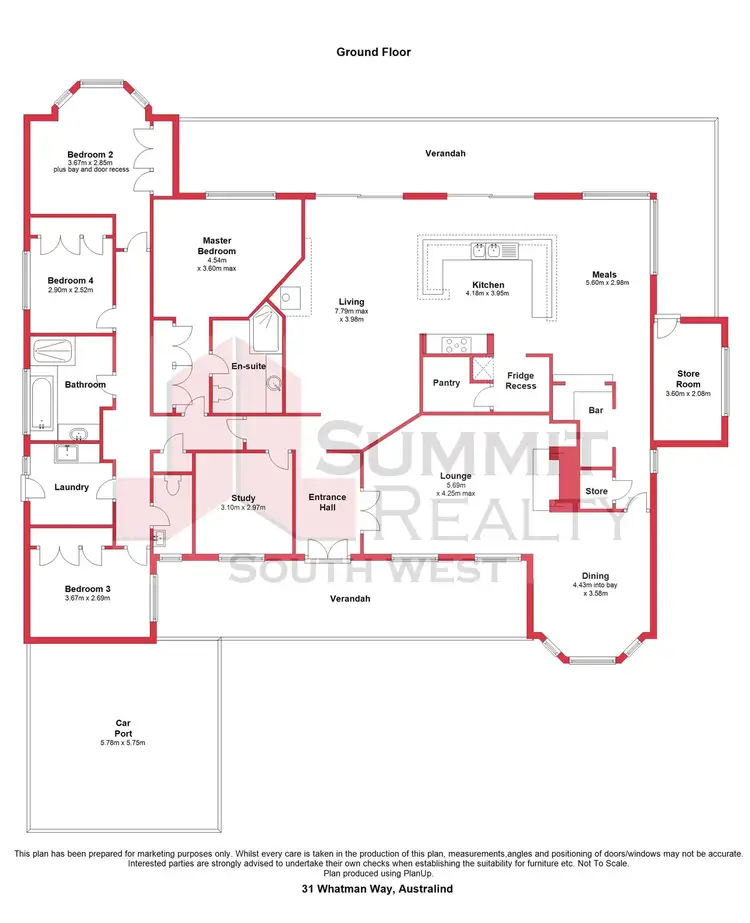 Floorplan of Homely house listing, 31 Whatman Way, Australind WA 6233