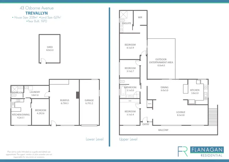 Floorplan of Homely house listing, 43 Osborne Avenue, Trevallyn TAS 7250