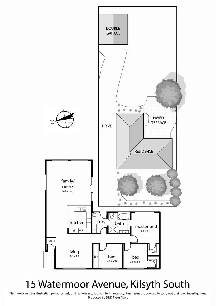 Floorplan of Homely house listing, 15 Watermoor Avenue, Kilsyth South VIC 3137