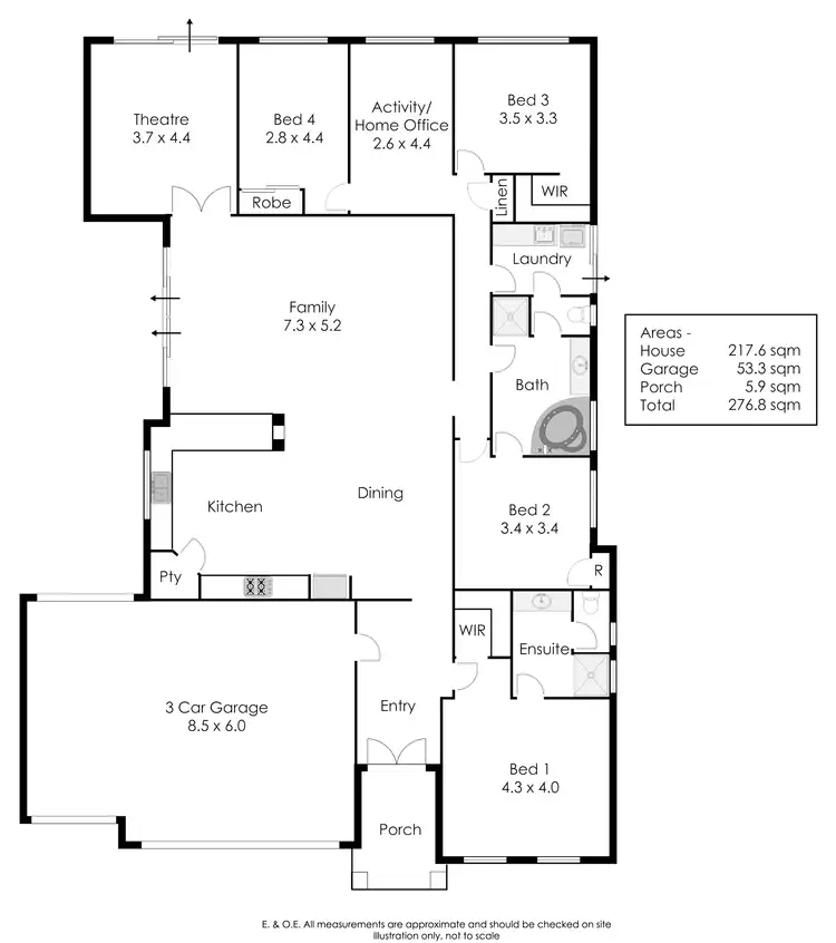 Floorplan of Homely house listing, 6 Daggar Place, Canning Vale WA 6155