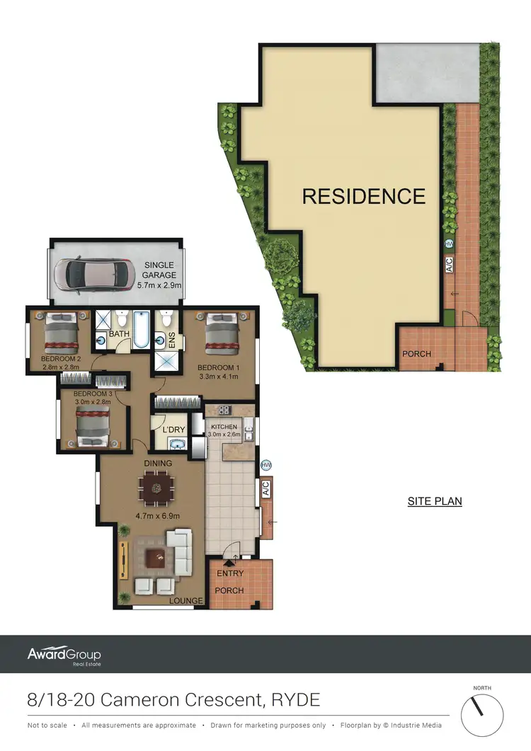 Floorplan of Homely villa listing, 8/18-20 Cameron Crescent, Ryde NSW 2112