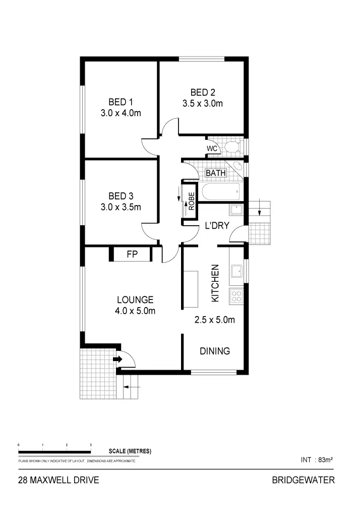 Floorplan of Homely house listing, 28 Maxwell Drive, Bridgewater TAS 7030