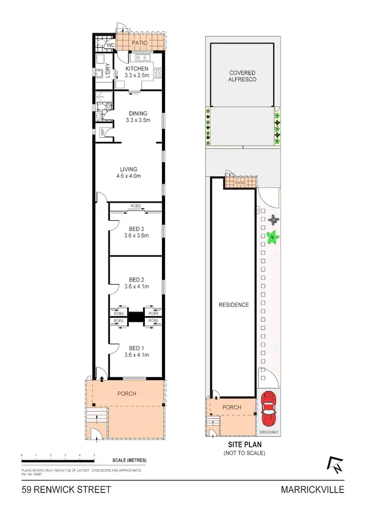 Floorplan of Homely house listing, 59 Renwick Street, Marrickville NSW 2204