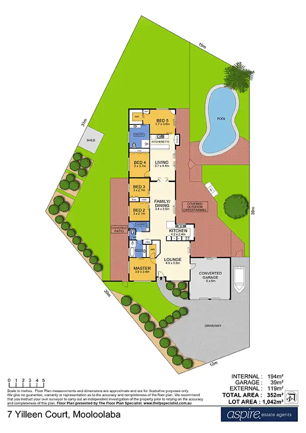 Floorplan of Homely house listing, 7 Yilleen Court, Mooloolaba QLD 4557