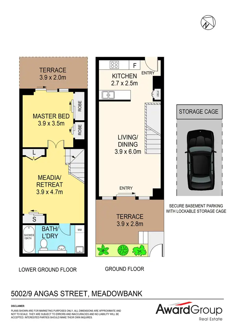 Floorplan of Homely apartment listing, 5002/9 Angas Street, Meadowbank NSW 2114